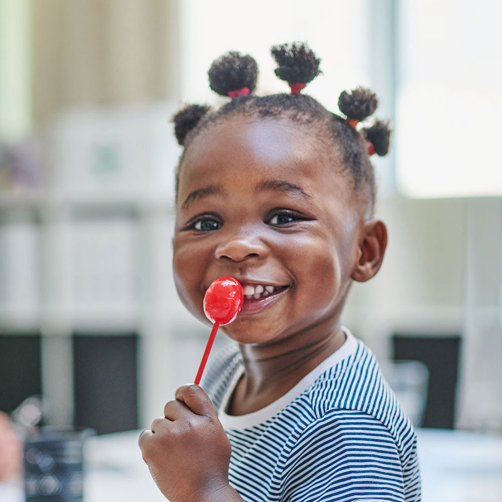Girl with lollipop